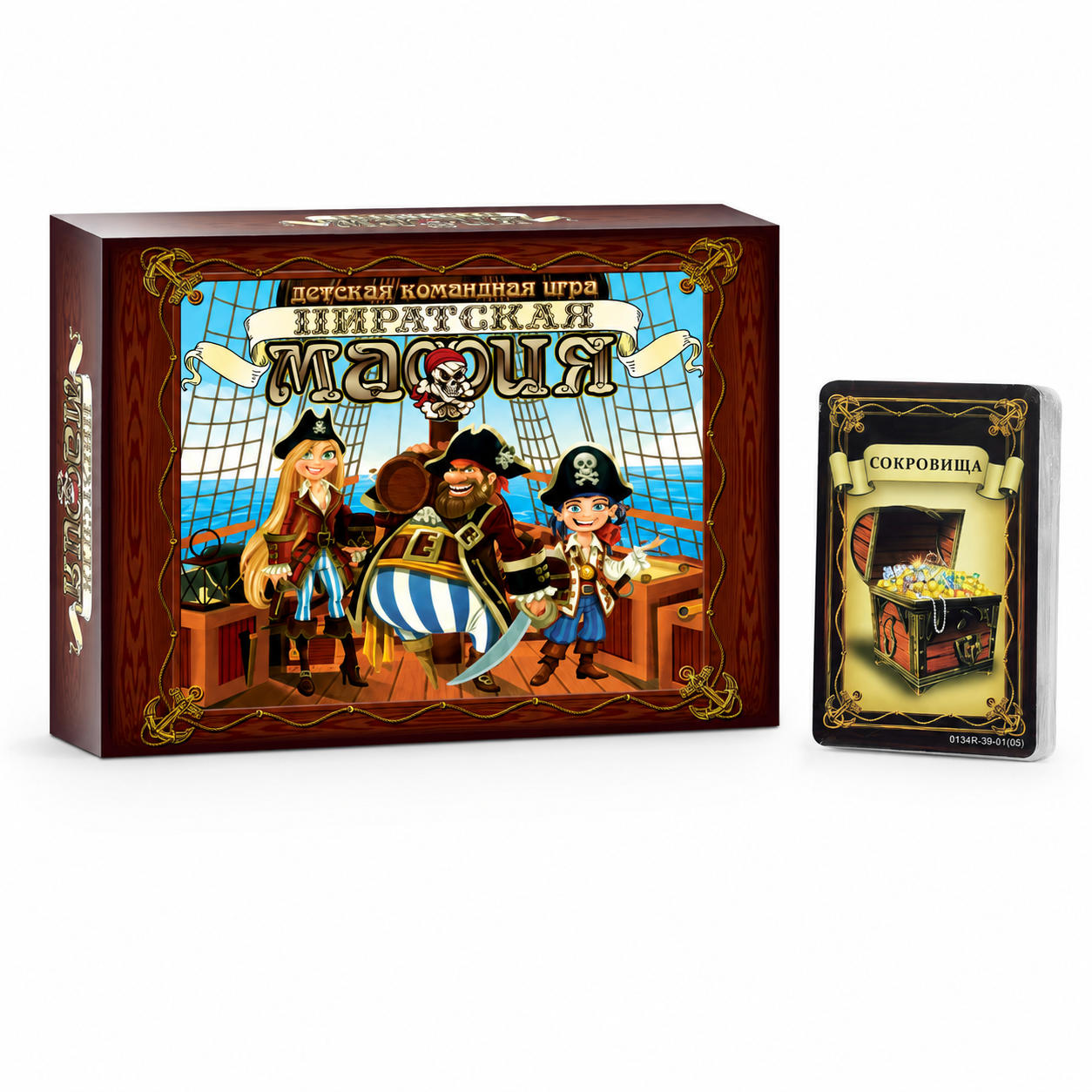 Board Game Roleplay - Pirate Mafia Kids Team Card Board