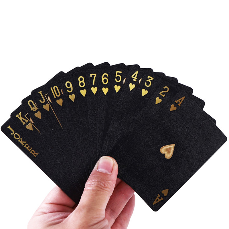 Board Game Book - 4 Pieces Plastic Poker Playing Cards
