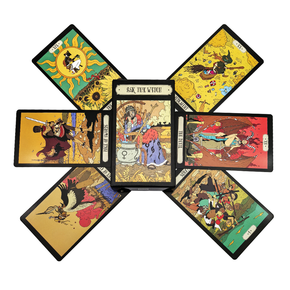 Board Game Family - The Witch Tarot Cards Deck English