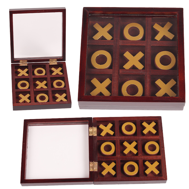 Board Game Book - Funny Tic Tac Toe Chessboard Family