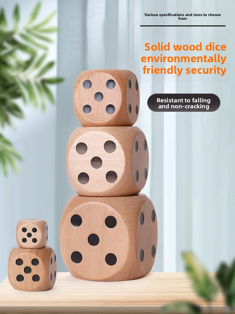 Board Game Dots - 12PCS 16mm Wooden Dice Dots D6