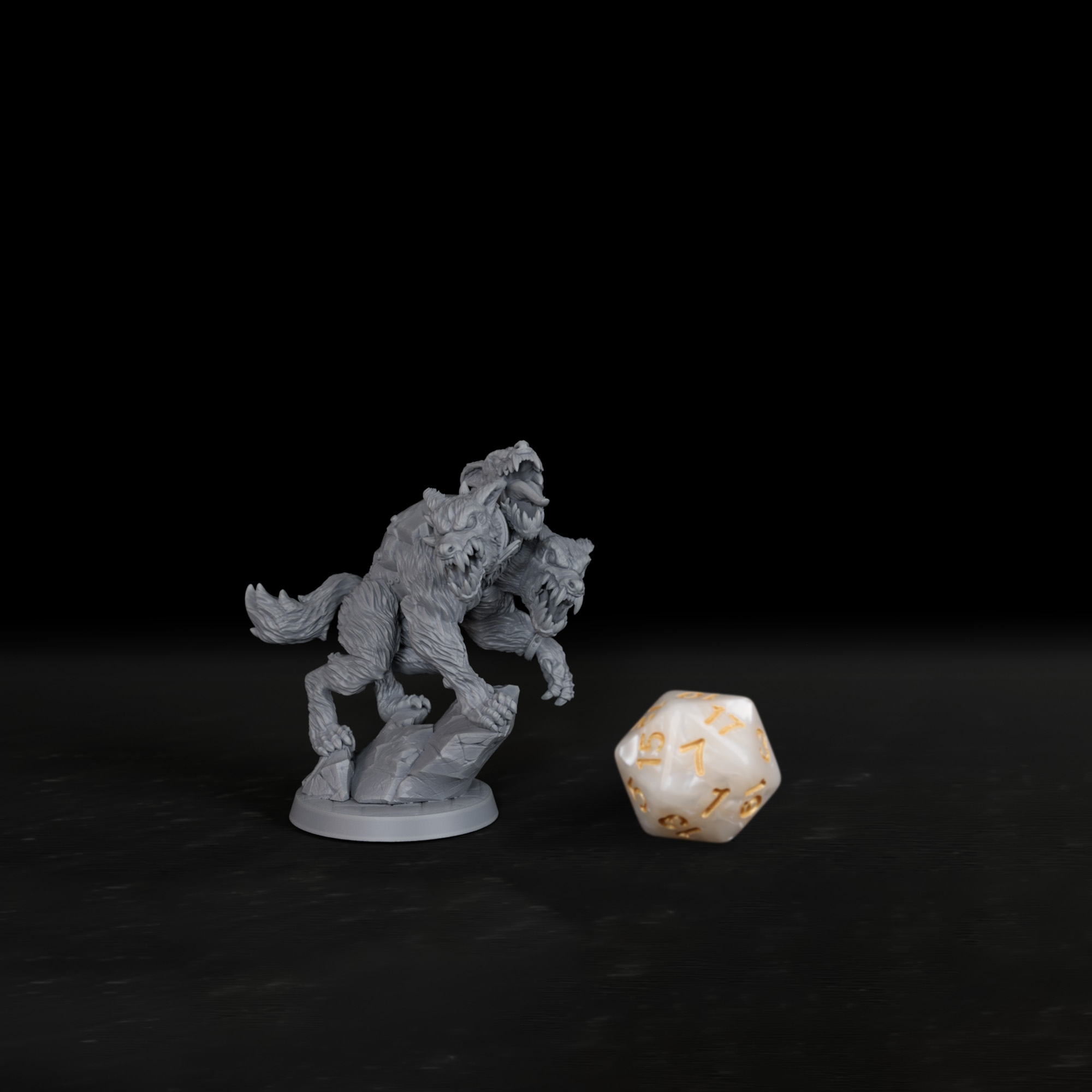 30mm TRPG Cerberus Miniature - - огляд і ціна Board Game Monster
