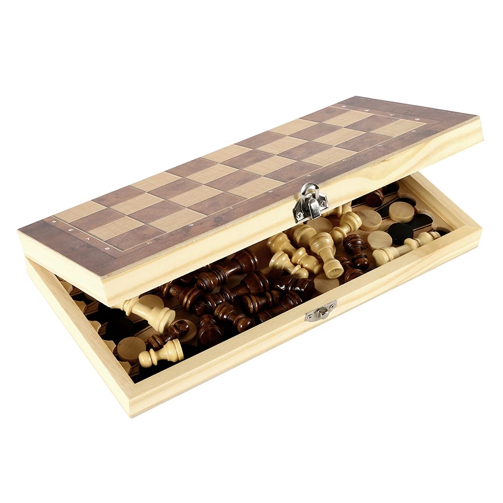 3 in 1 Chess Board, Folding Wo - огляд і ціна Board Game Book