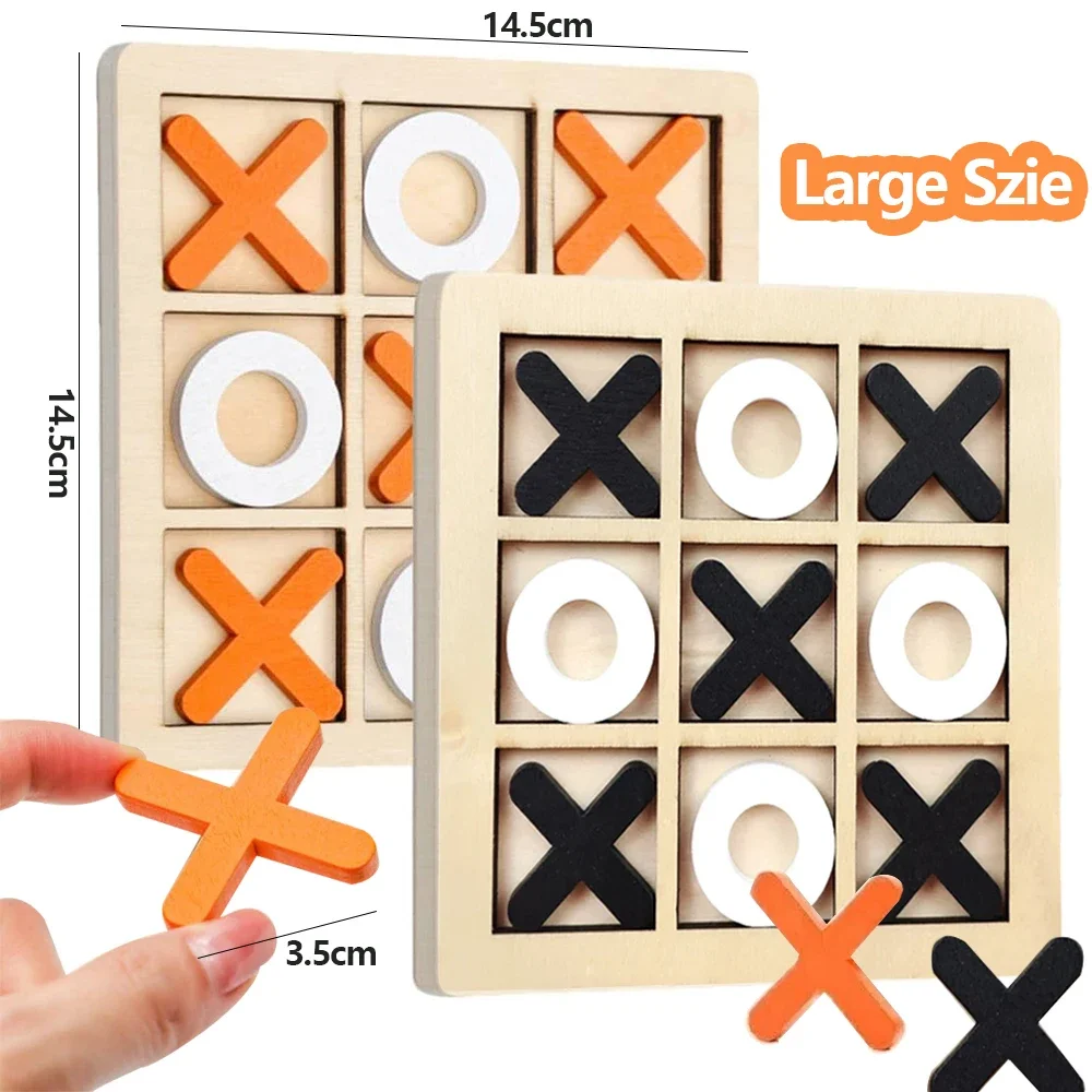 Wooden XO Tic Tac Toe Game Min - огляд і ціна Board Game For 6 Years Old
