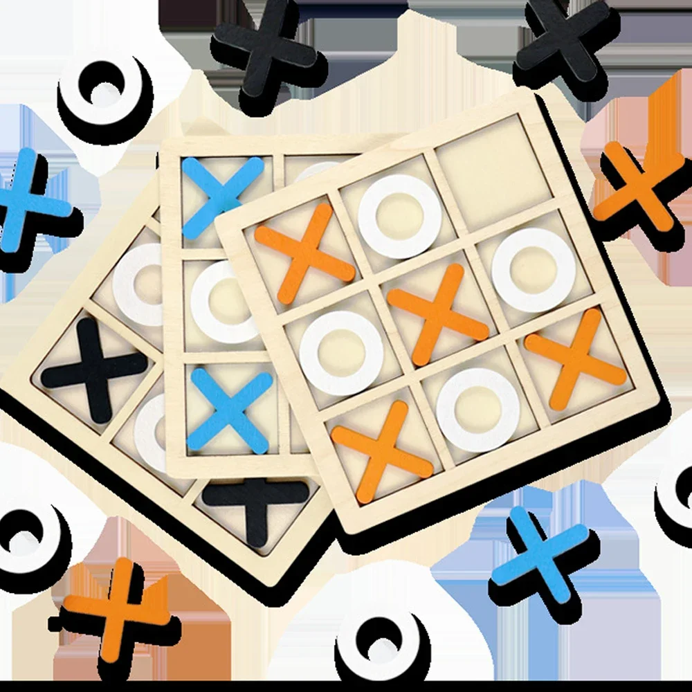 Wooden XO Tic Tac Toe Game Min - огляд і ціна Board Game For 6 Years Old