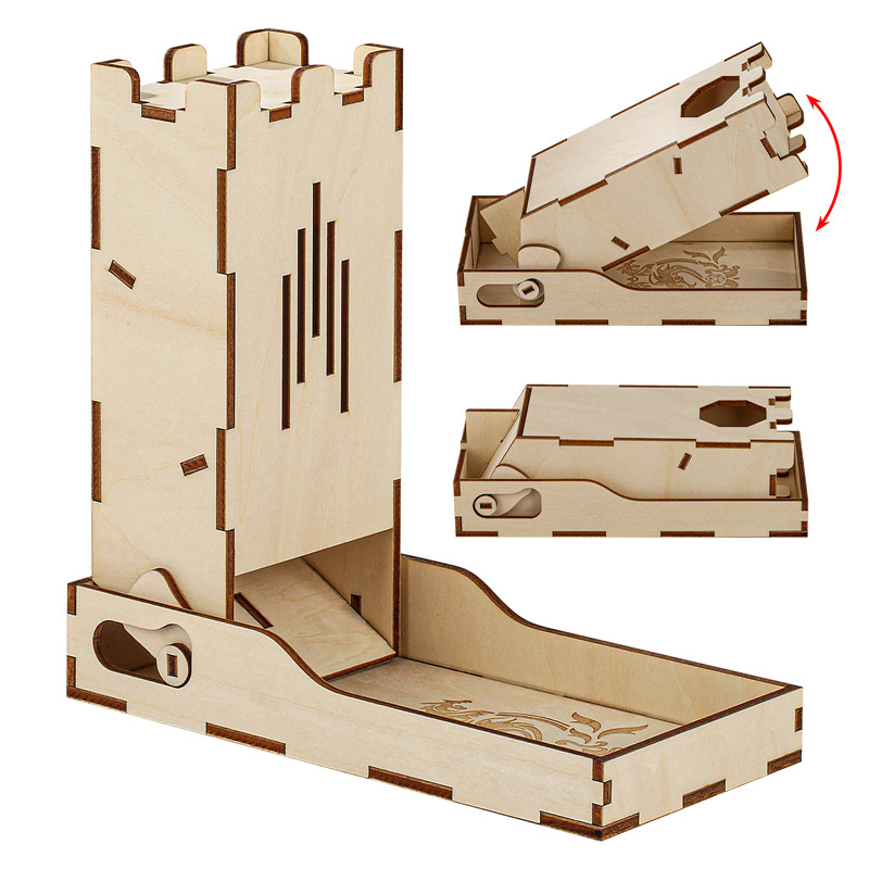 Portable Double Dragon Wooden  - огляд і ціна Dice Tower Wooden