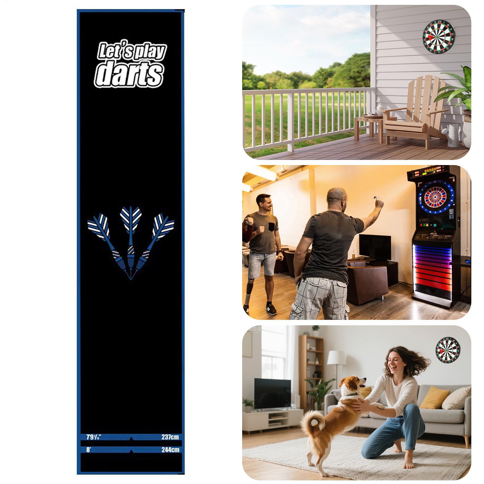 Non Slip Dart Board Floor Mat, - огляд і ціна Board Game Room