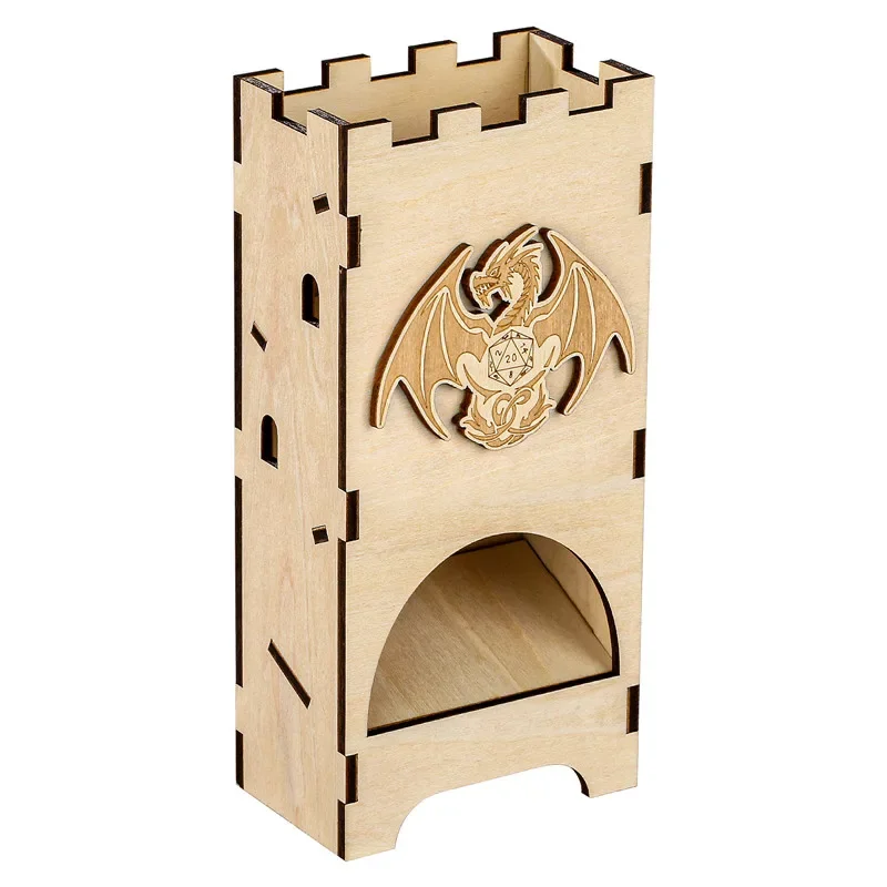 Mysterious Dragon Pattern Wood - огляд і ціна Dice Tower Wooden