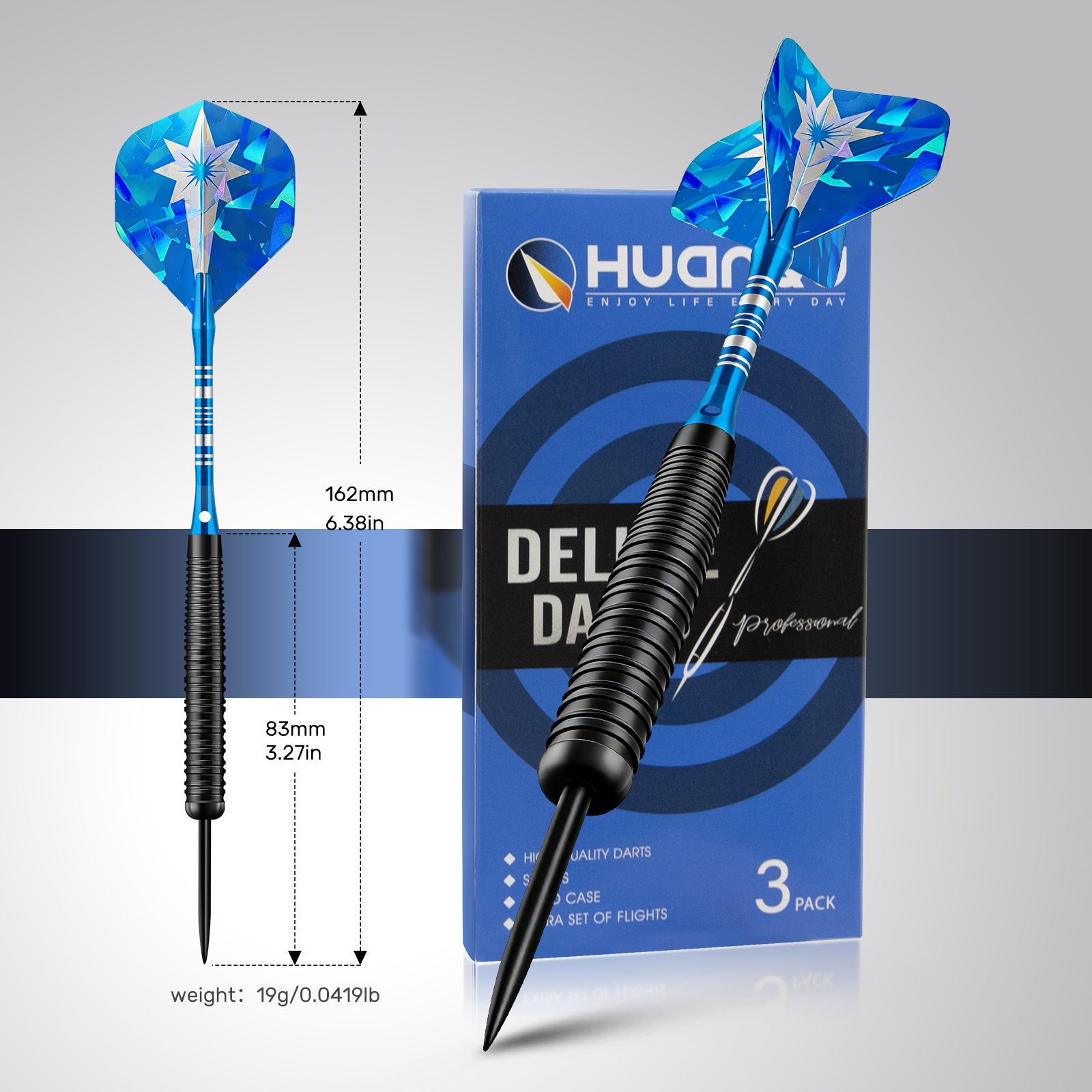 Huanqu 19g Hard Dart Set with  - огляд і ціна Board Game Enthusiast