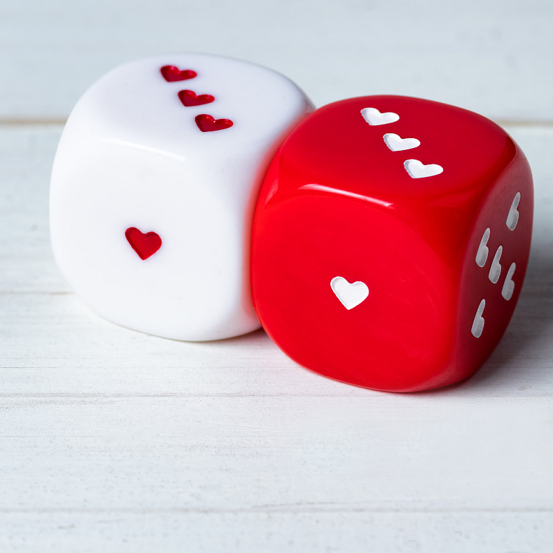 2Pcs/Lot 25mm D6 Dice With Hea - огляд і ціна Board Game Dots