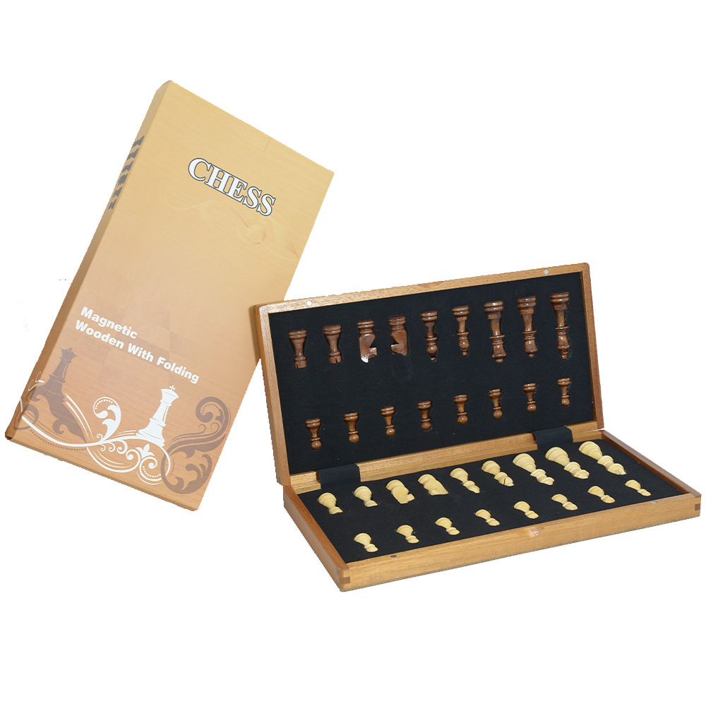 Magnetic Wooden Folding Chess  - огляд і ціна Board Game Book
