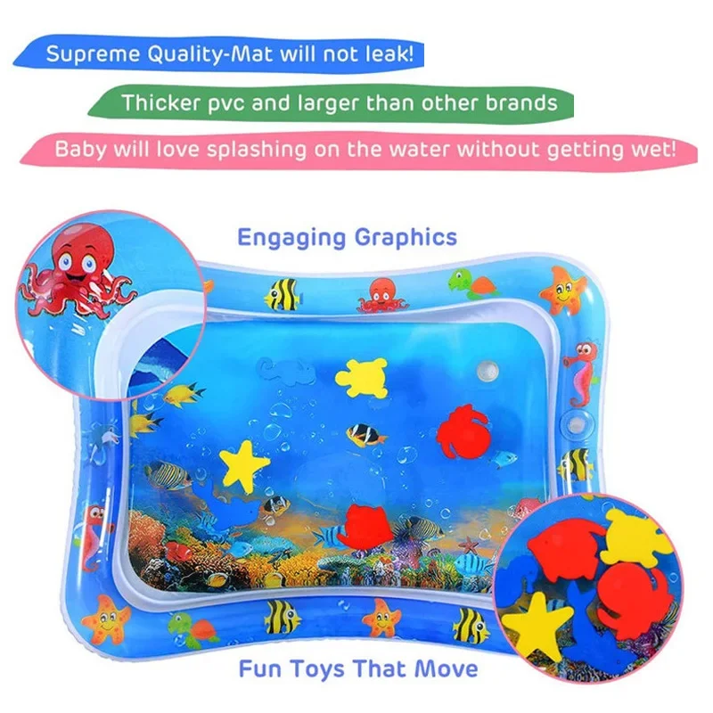 Baby Play Mat Inflatable Water - огляд і ціна Play Mat Neoprene