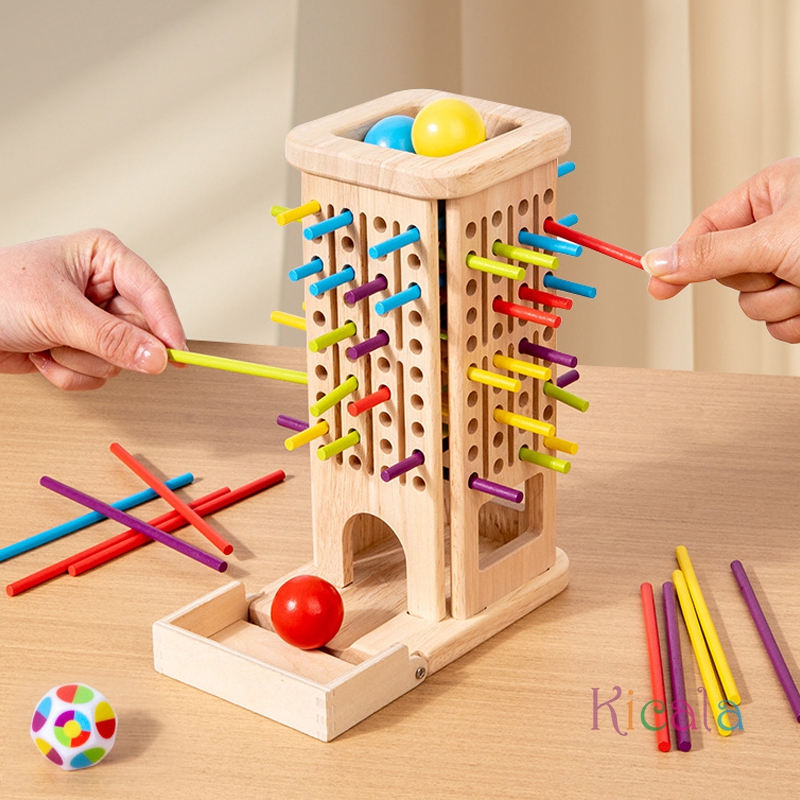 Montessori Game Wooden Stick T - огляд і ціна Dice Tower Wooden