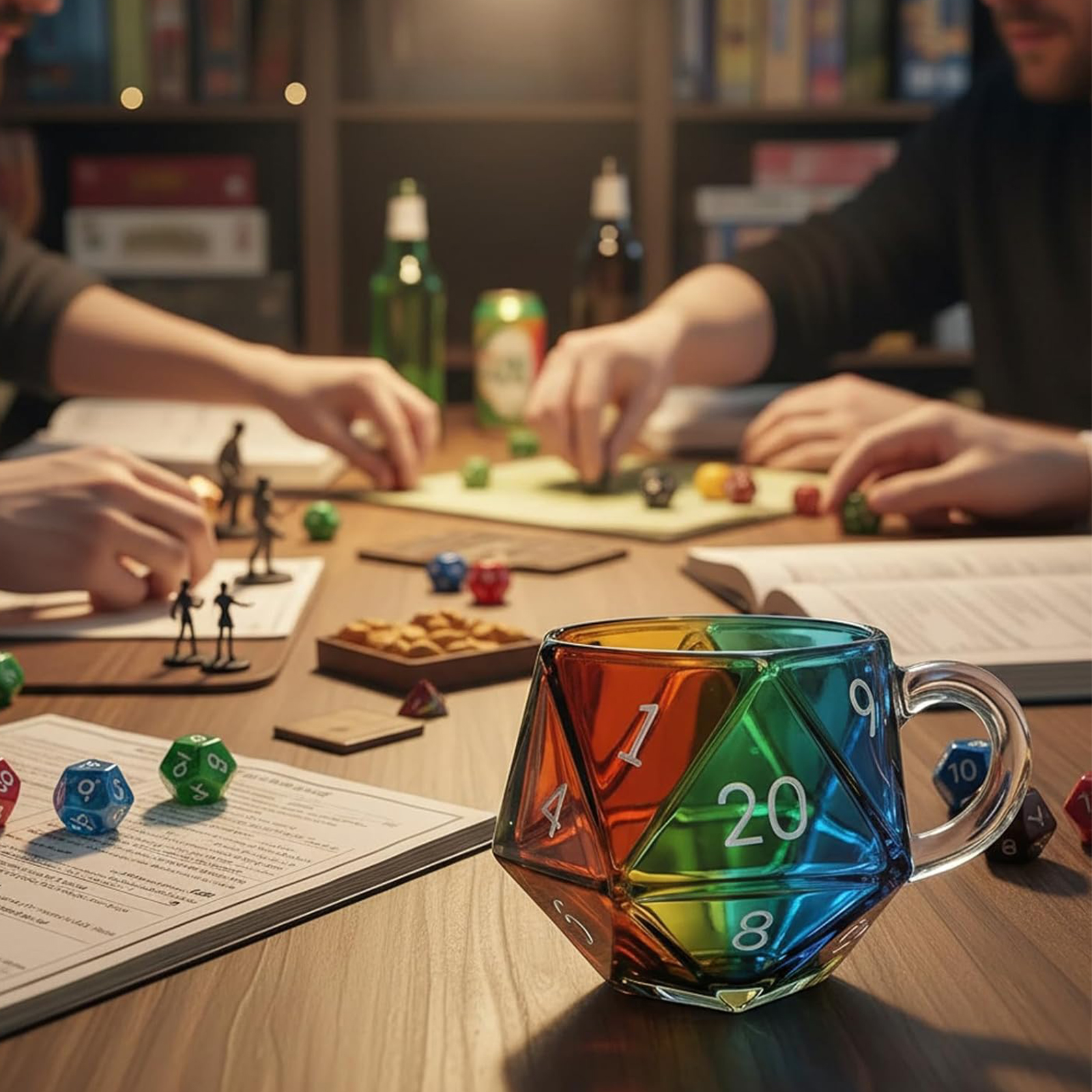 1PCS Polyhedral Dice Coffee Cu - огляд і ціна Board Game Enthusiast