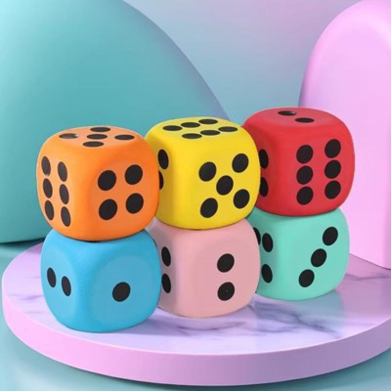 1/6Pcs 80mm Large Foam Dot Dic - огляд і ціна Board Game Dots