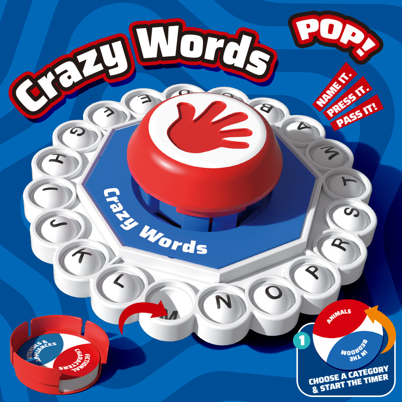 Crazy Alphabet Word Press Boar - огляд і ціна Board Game Word