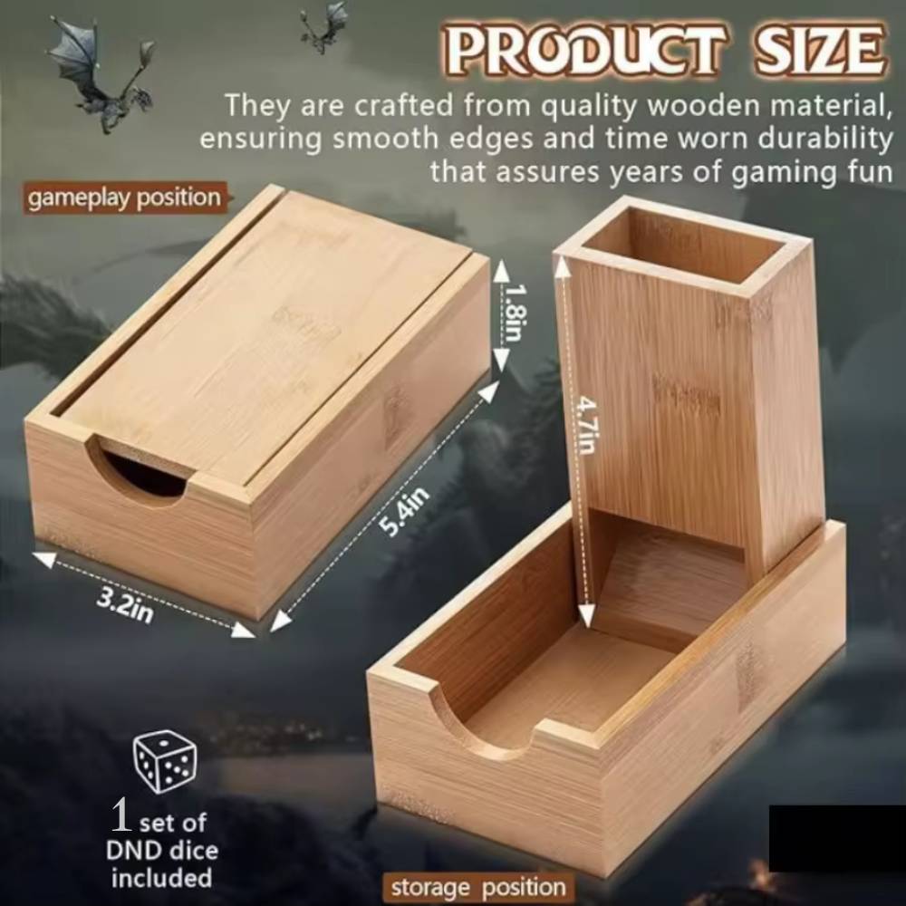 Foldable Dice Tower dice stora - огляд і ціна Dice Tower Wooden