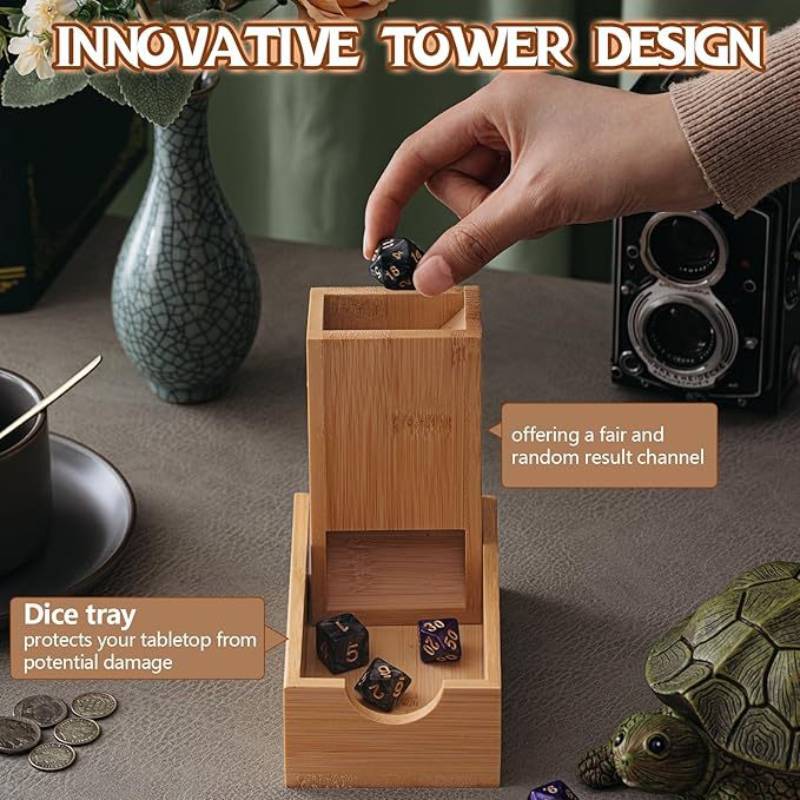 Foldable Dice Tower dice stora - огляд і ціна Dice Tower Wooden