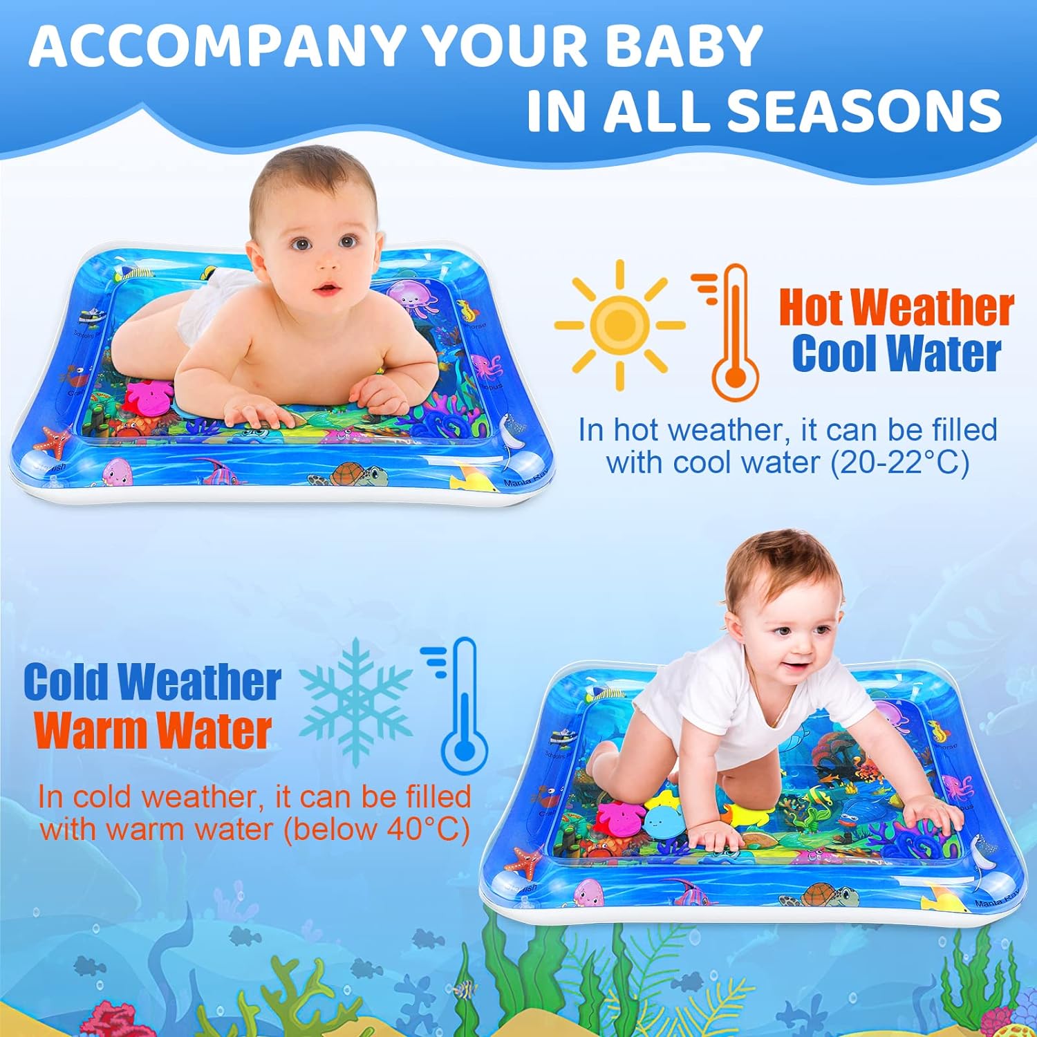 Baby Water Play Mat Inflatable - огляд і ціна Play Mat Neoprene