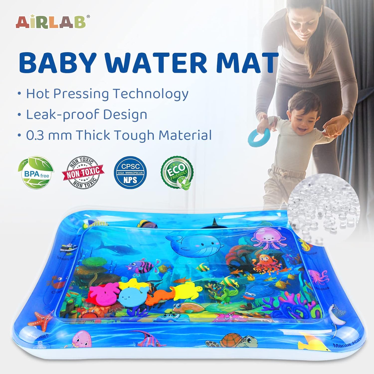 Baby Water Play Mat Inflatable - огляд і ціна Play Mat Neoprene