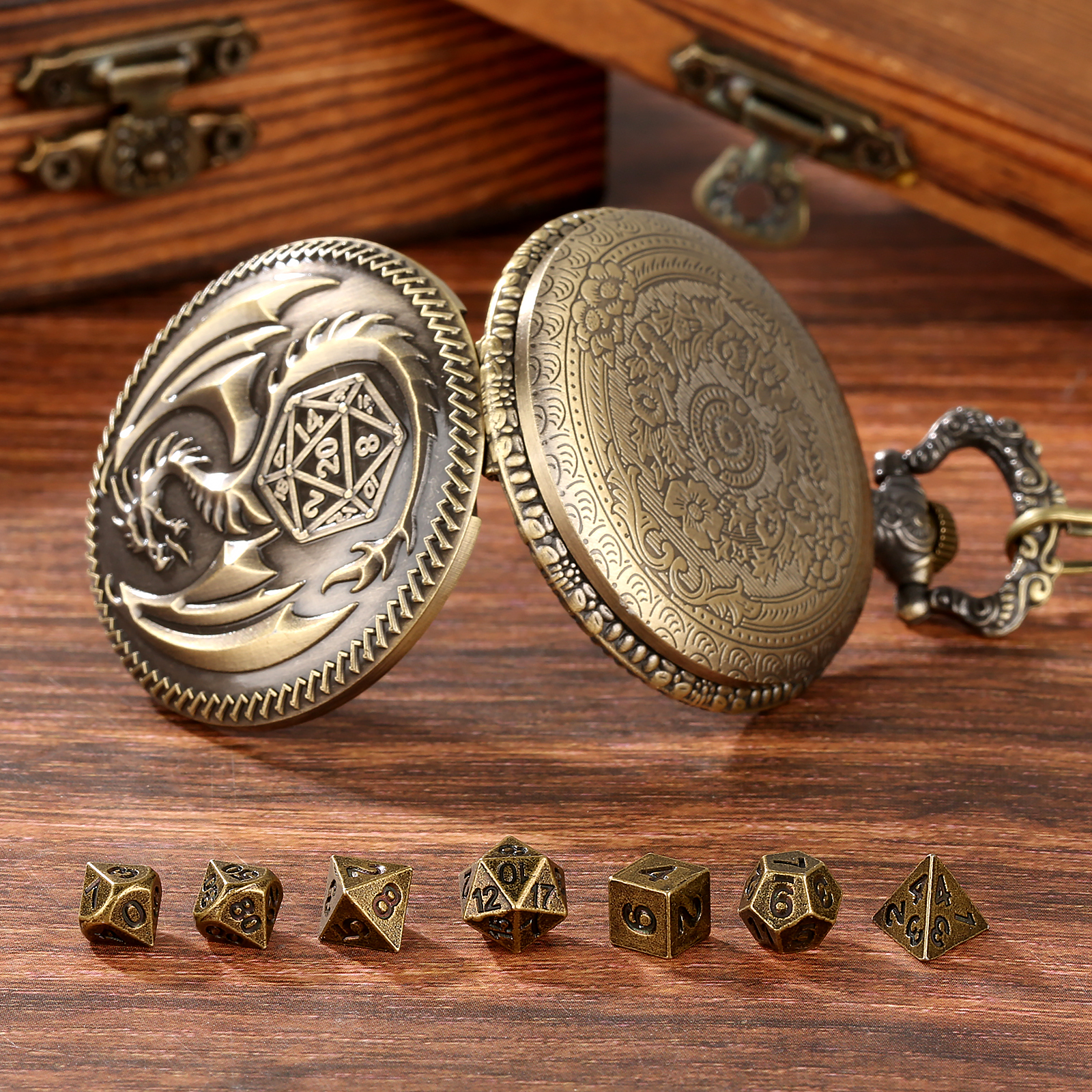 YISUYA Dragon Pocket Watch Cas - огляд і ціна Board Game Roleplay
