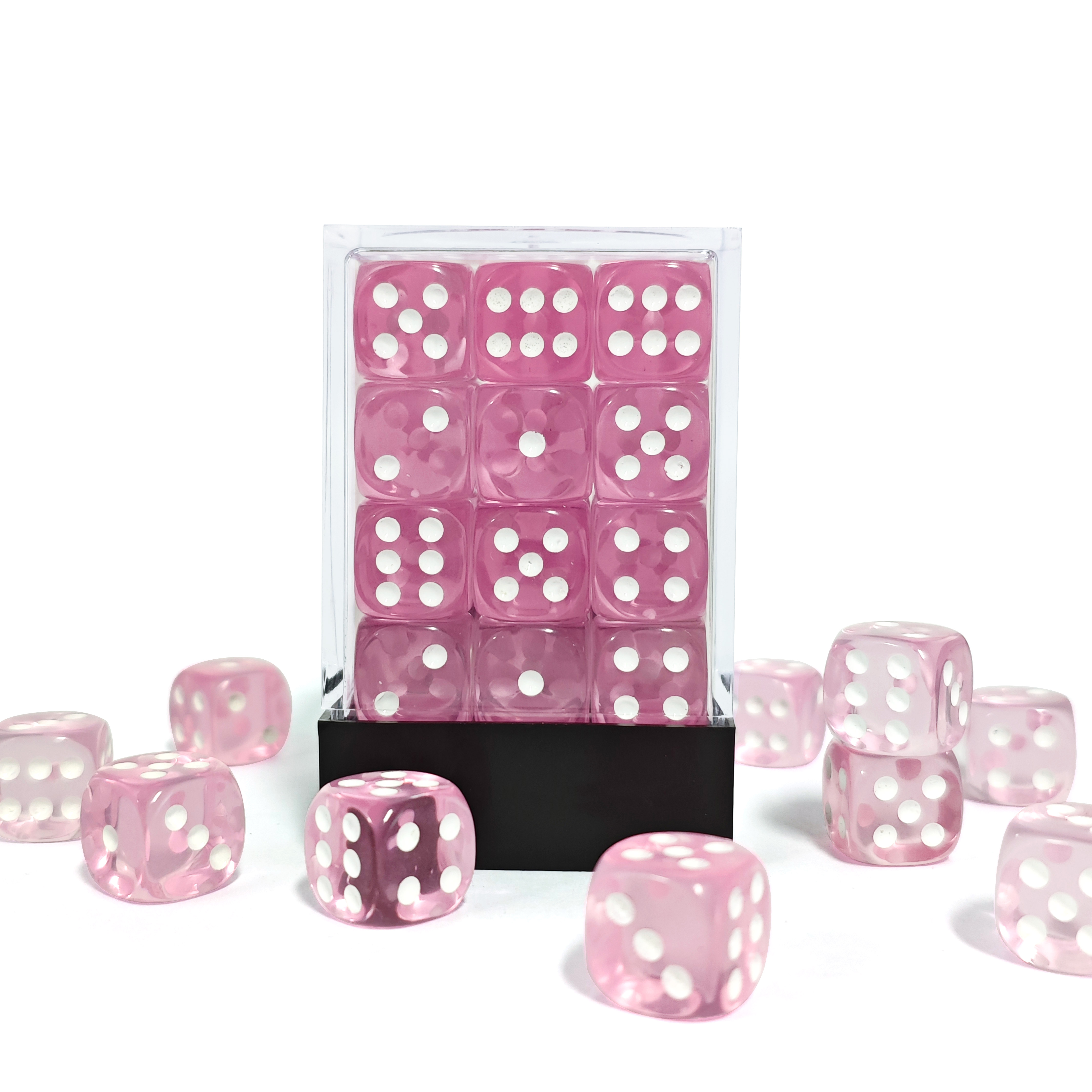 36PCS Clear Pink Transparent 6 - огляд і ціна Board Game Dots
