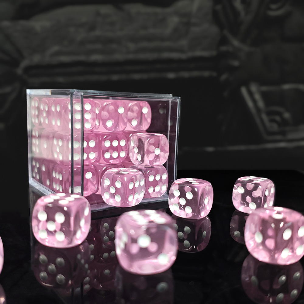 36PCS Clear Pink Transparent 6 - огляд і ціна Board Game Dots