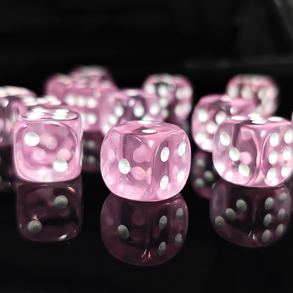36PCS Clear Pink Transparent 6 - огляд і ціна Board Game Dots