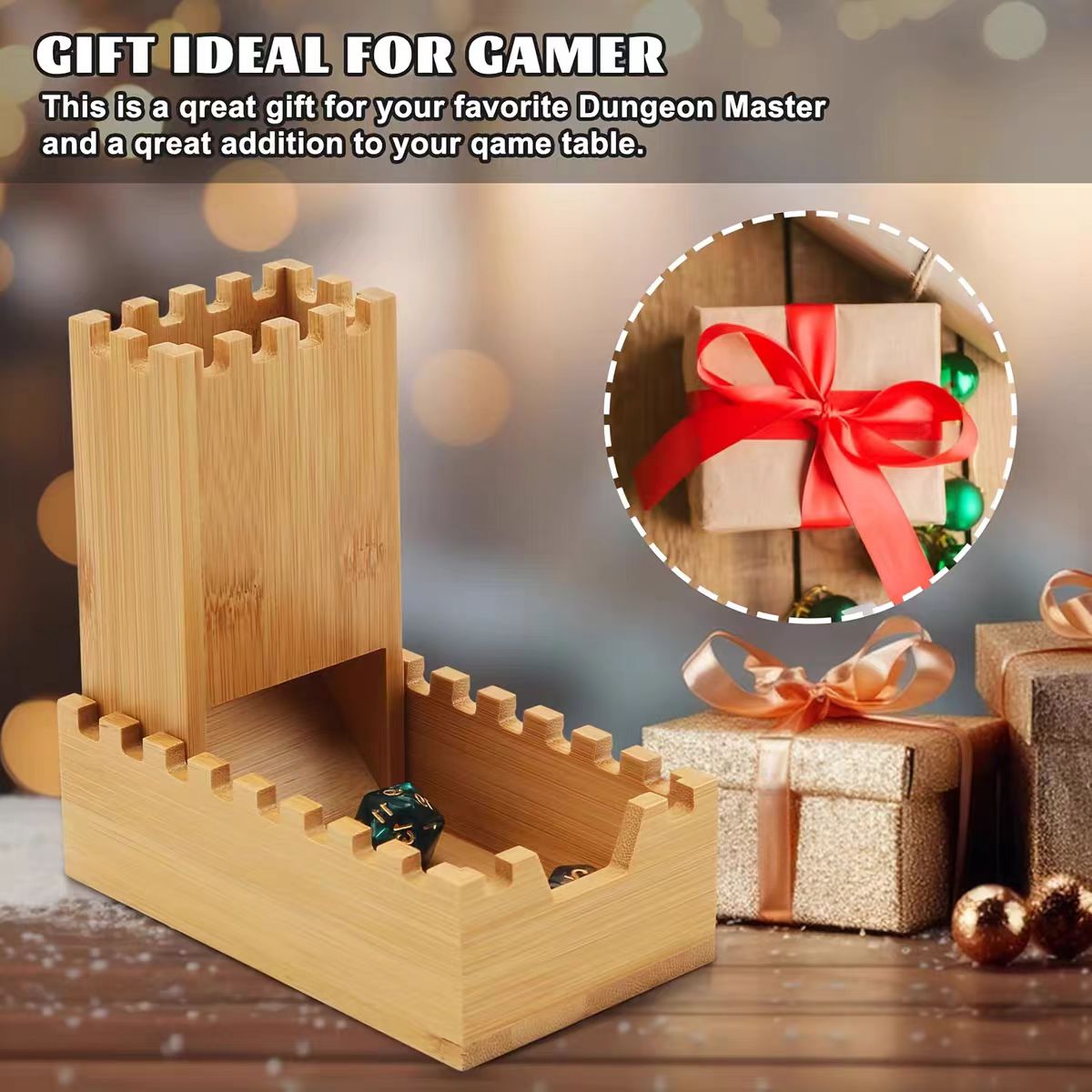 Foldable Wooden Dice Tower Dic - огляд і ціна Dice Tower Wooden