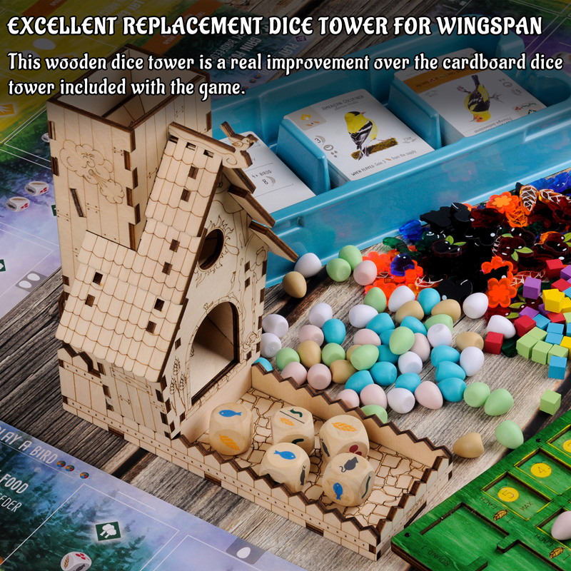 CZYY Bird Feeder Dice Tower wi - огляд і ціна Dice Tower Wooden