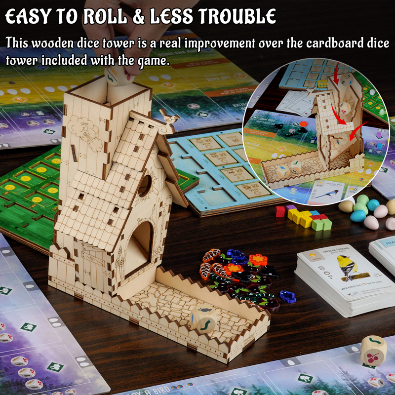 CZYY Bird Feeder Dice Tower wi - огляд і ціна Dice Tower Wooden