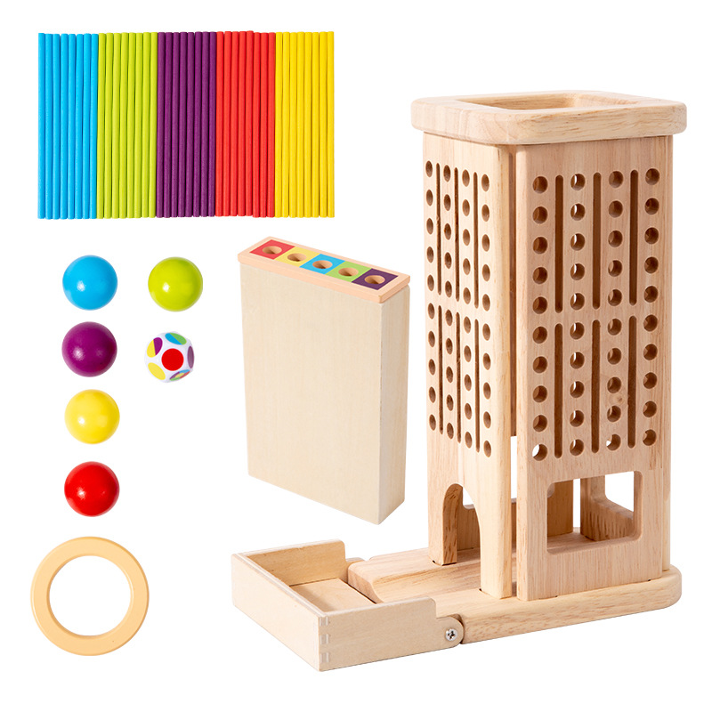Wooden Stick Tower Toy With St - огляд і ціна Dice Tower Wooden