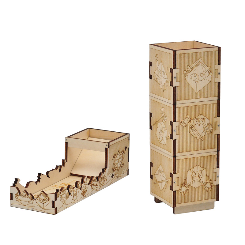 Modular Dice Tower Wood Laser  - огляд і ціна Dice Tower Wooden