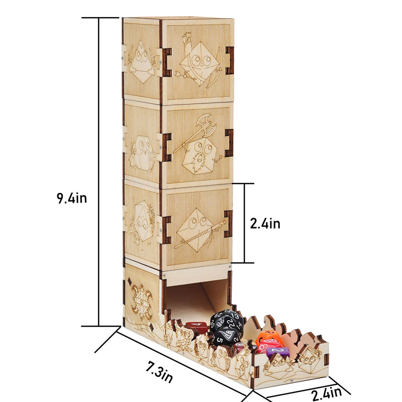 Modular Dice Tower Wood Laser  - огляд і ціна Dice Tower Wooden