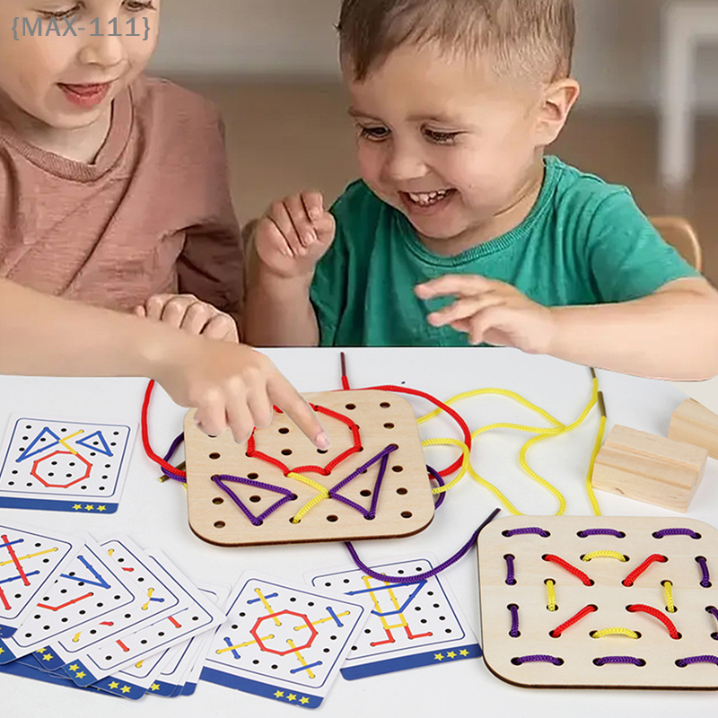 【F2-MAX111】Wooden Montessori G - огляд і ціна Board Game For 6 Years Old