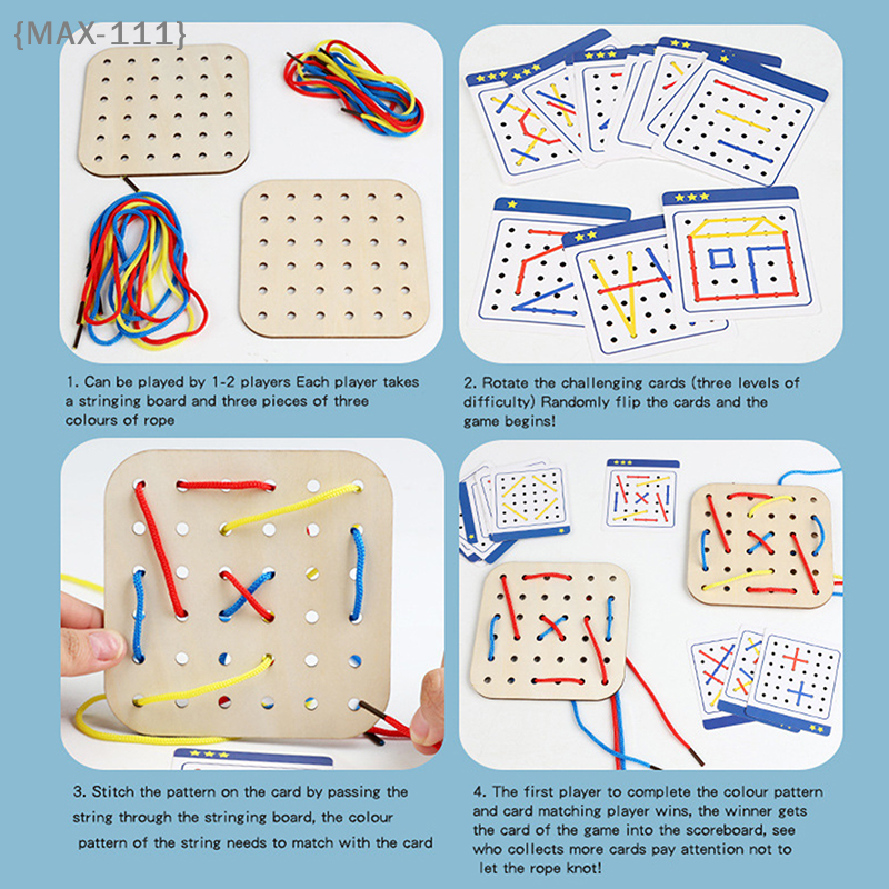 【F2-MAX111】Wooden Montessori G - огляд і ціна Board Game For 6 Years Old