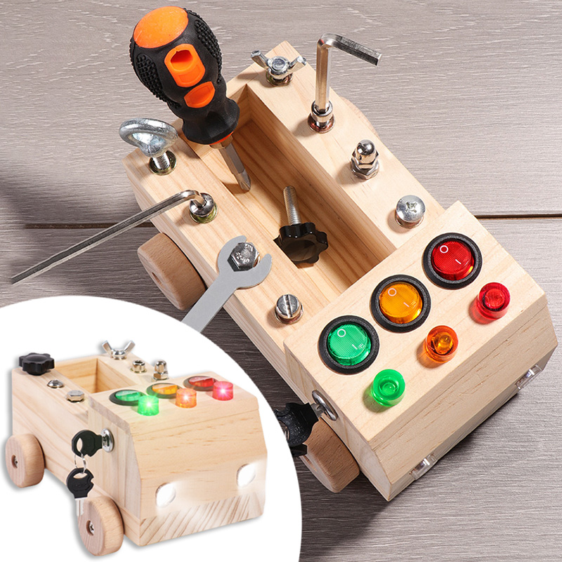 Wooden Montessori Busy Board S - огляд і ціна Board Game For 6 Years Old