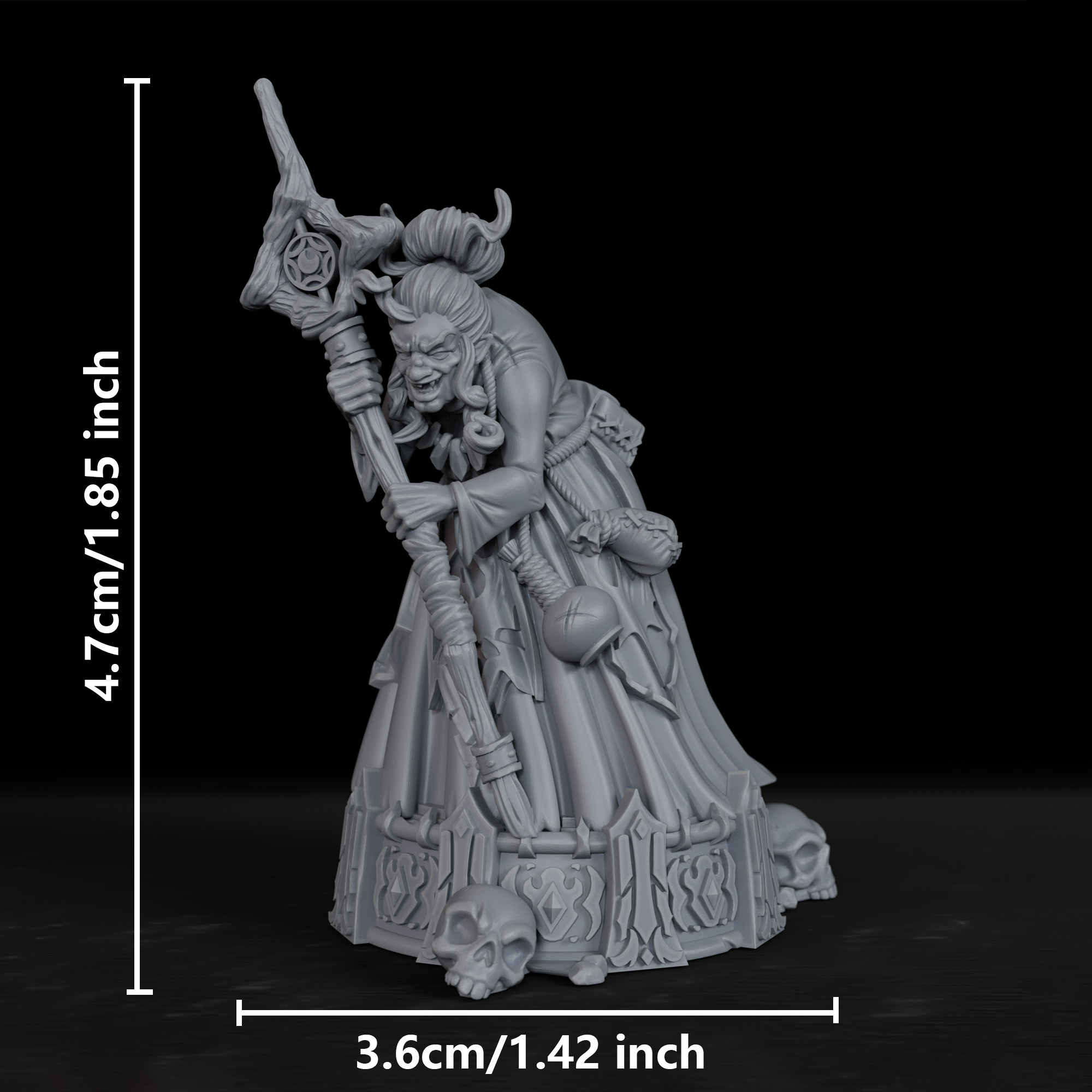 RPG Witch Miniature - Paintabl - огляд і ціна Board Game Monster