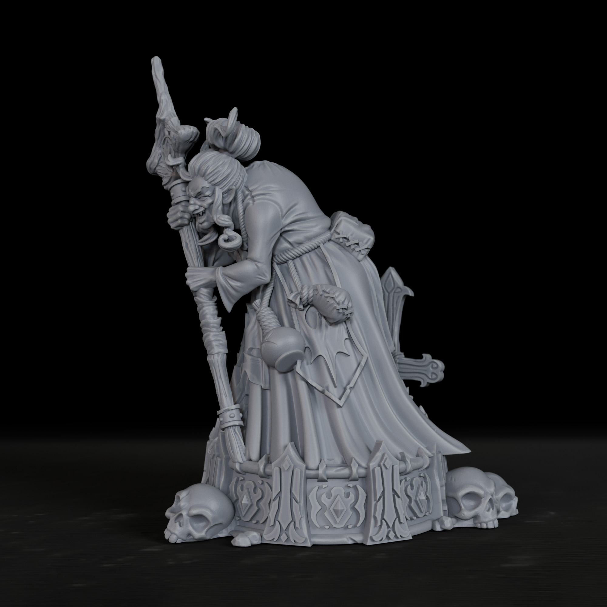 RPG Witch Miniature - Paintabl - огляд і ціна Board Game Monster