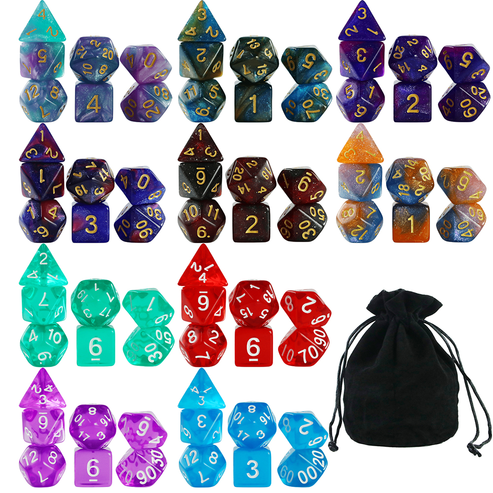 10sets DND Dice Set with Bag,  - огляд і ціна Board Game Enthusiast