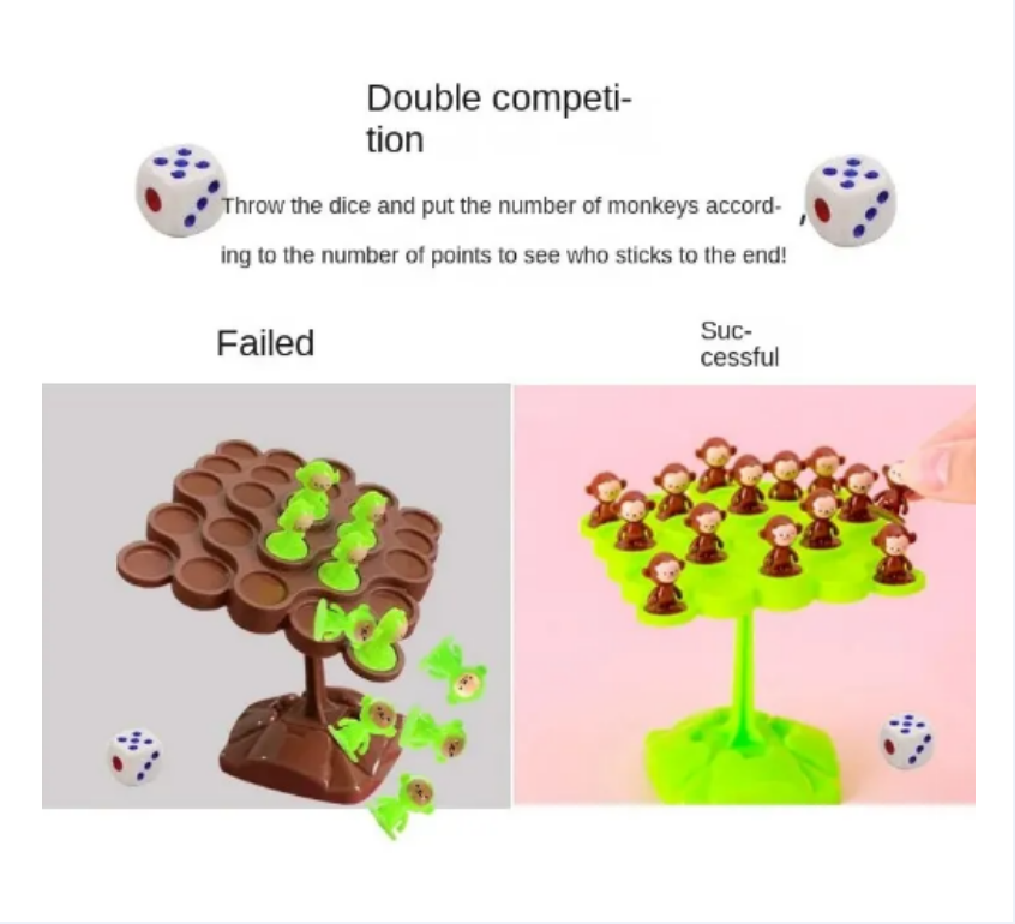 Monkey Balance Tree Focus Bala - огляд і ціна Board Game For 6 Years Old