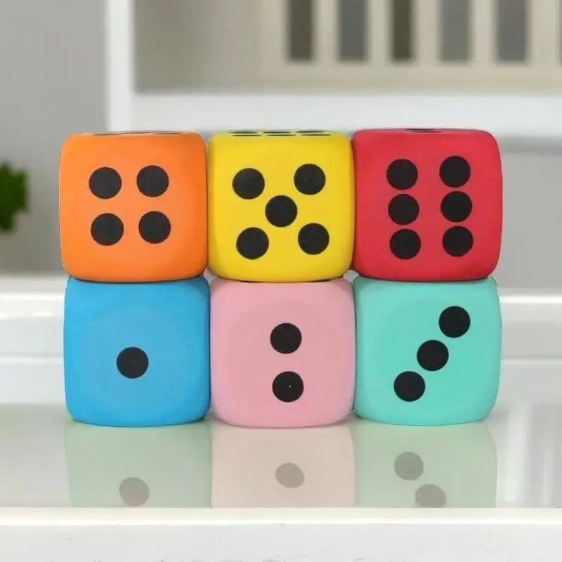1/2Pcs 80mm Large Foam Dot Dic - огляд і ціна Board Game Dots