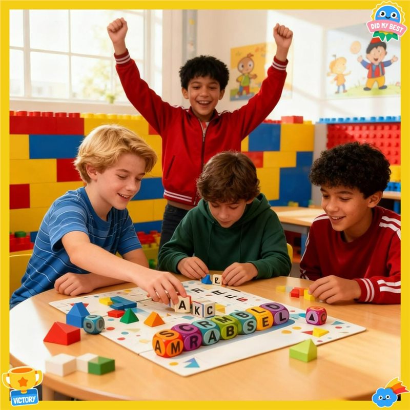 Best-Scrambled Dice Word Game  - огляд і ціна Board Game Word