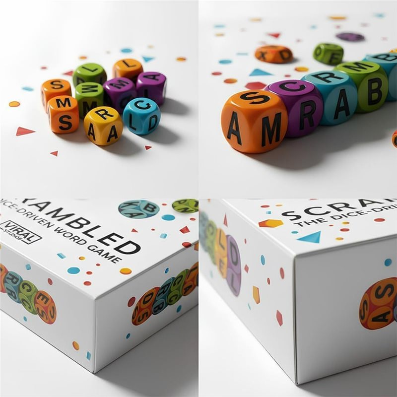 Best-Scrambled Dice Word Game  - огляд і ціна Board Game Word