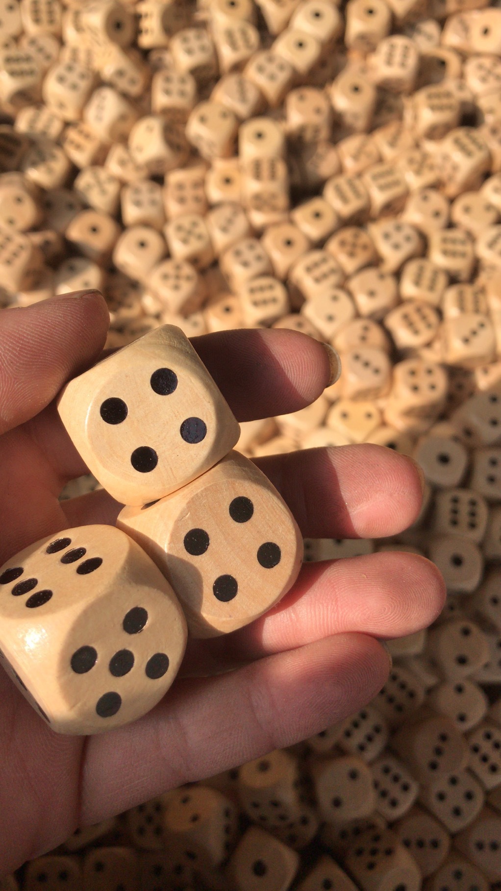 12PCS 16mm Wooden Dice Dots D6 - огляд і ціна Board Game Dots
