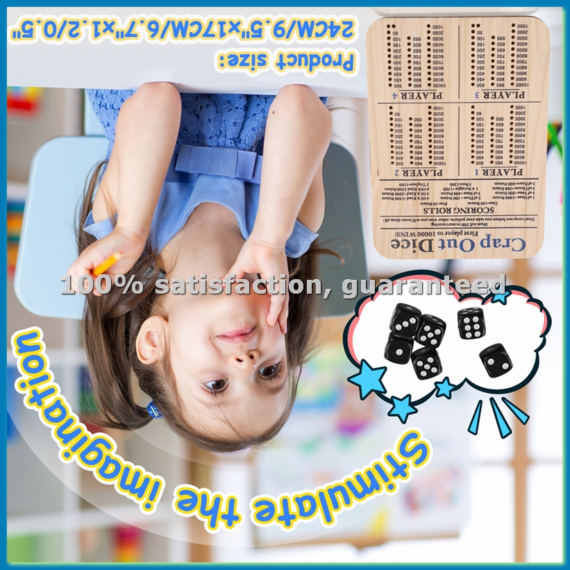 Wooden Crap Out Dice Score Boa - огляд і ціна Board Game Family