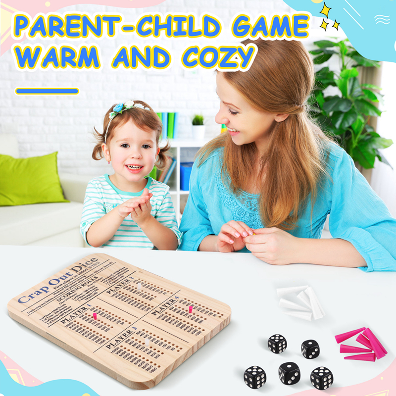 Wooden Crap Out Dice Score Boa - огляд і ціна Board Game Family